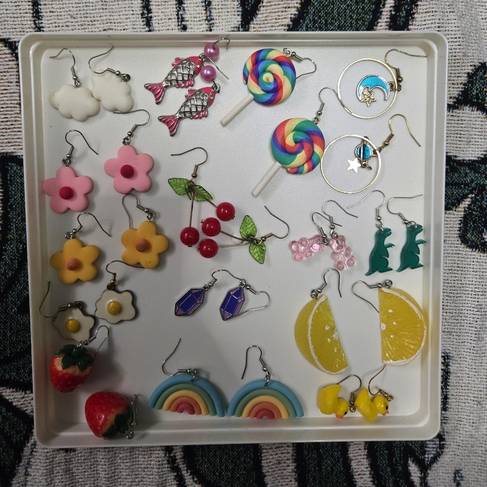 Colorful Assorted Earrings Lot